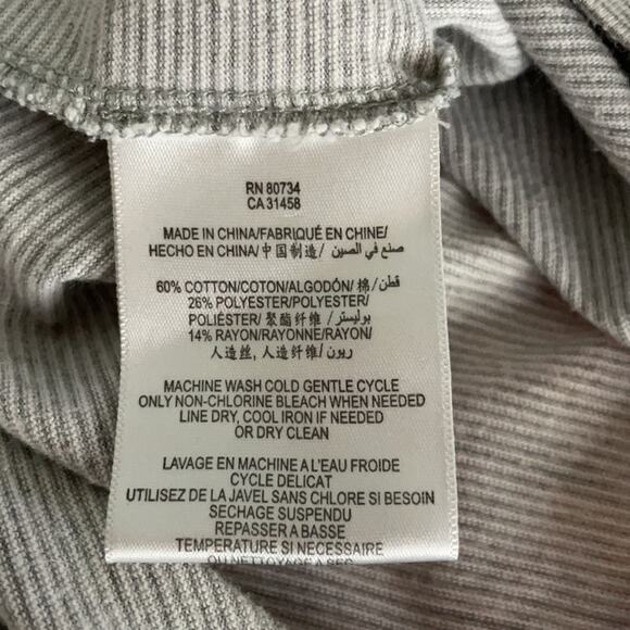 BCBGeneration Striped Jersey Pencil Skirt Gray White Size Medium - Picture 6 of 7